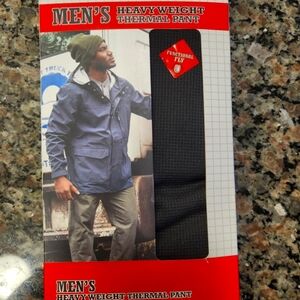 Men's Heavy Weight Thermal Base Layer Pant Black